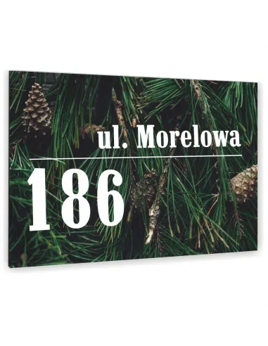 Tablica Adresowa 20x15cm Metalowa Kolorowa Nazwa Ulicy