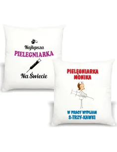 Śmieszny Prezent Foto Poduszka dla Pielęgniarki z Nadrukiem