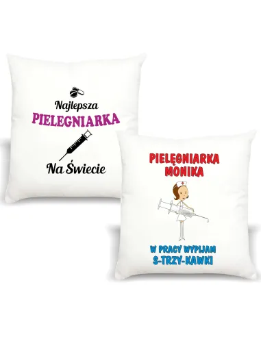Śmieszny Prezent Foto Poduszka dla Pielęgniarki z Nadrukiem