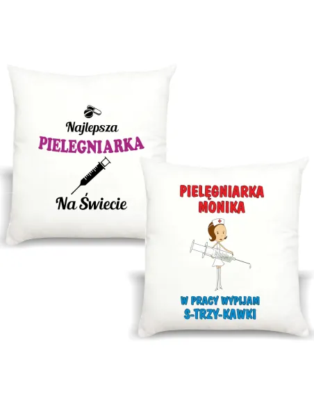 Śmieszny Prezent Foto Poduszka dla Pielęgniarki z Nadrukiem
