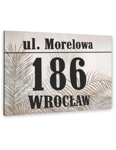 Tabliczka Domu Tablica Adresowa Aluminium 20x15 Dibond