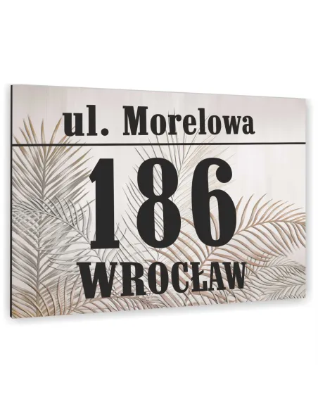 Tabliczka Domu Tablica Adresowa Aluminium 20x15 Dibond