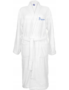 SZLAFROK BIAŁY Z HAFTEM rozmiar 2XL unisex PREZENT personalizacja IMIĘ