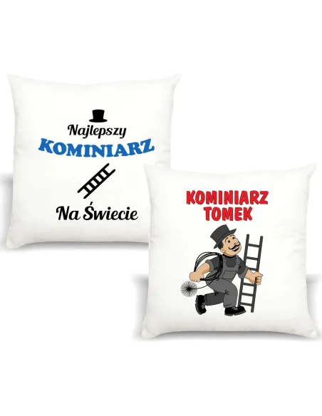 Śmieszny Prezent Foto Poduszka dla Kominiarza z Nadrukiem