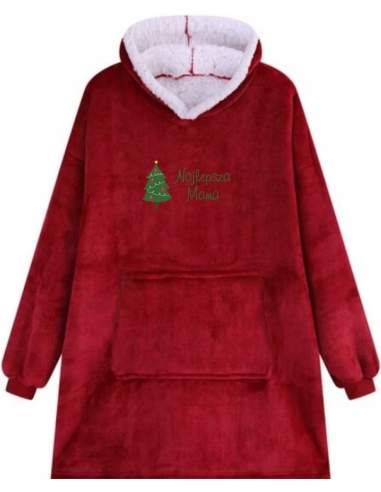 KOCOBLUZA BLUZA KOC OVERSIZE Z HAFTEM PREZENT NA ŚWIĘTA DLA MAMY