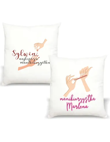 Poduszka Prezent Manikiurzystki Manikiurzystka z Nadrukiem