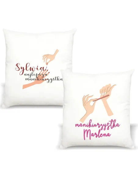 Poduszka Prezent Manikiurzystki Manikiurzystka z Nadrukiem