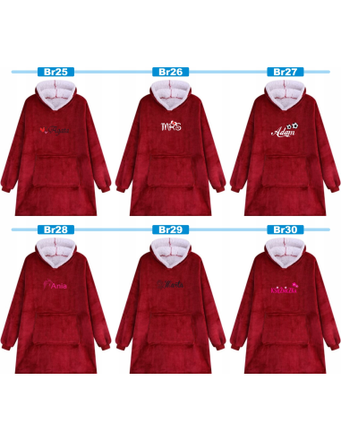 KOCOBLUZA BLUZA KOC OVERSIZE Z HAFTEM PREZENT NA ŚWIĘTA DLA DZIEWCZYNY