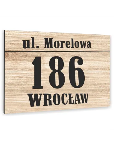 Tabliczka Tablica Adresowa Numerem Domu 20x30 Kolorowe