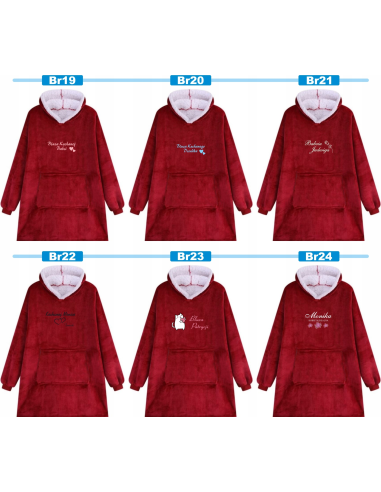 KOCOBLUZA BLUZA KOC OVERSIZE Z HAFTEM PREZENT NA ŚWIĘTA twój tekst
