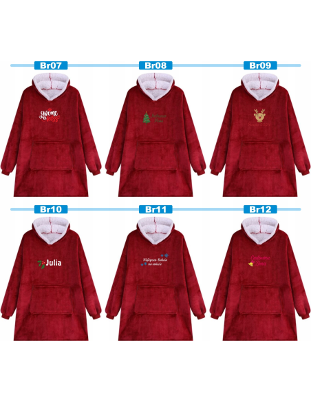 KOCOBLUZA BLUZA KOC OVERSIZE Z HAFTEM PREZENT NA ŚWIĘTA z twoim napisem
