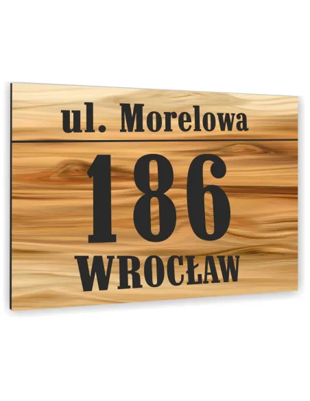 Tabliczka Adresowa Aluminiowa Kolorowe Nadruki 20x30 Numer