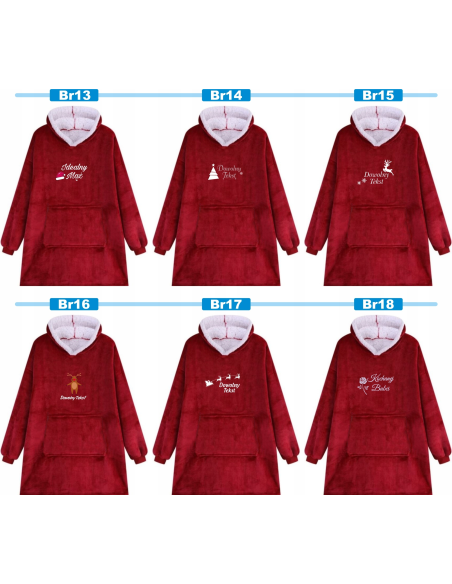 KOCOBLUZA BLUZA KOC 2w1 OVERSIZE Z HAFTEM PREZENT NA ŚWIĘTA dużo wzorów