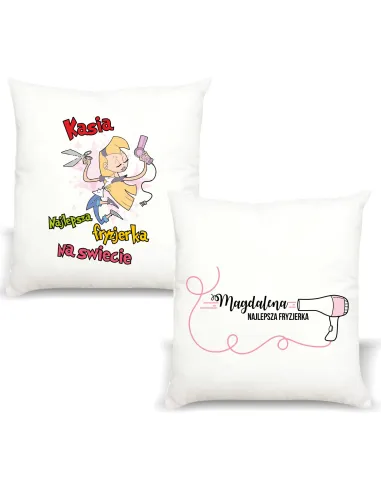 Poduszka Prezent Fryzjerki Najlepsza Fryzjerka z Nadrukiem