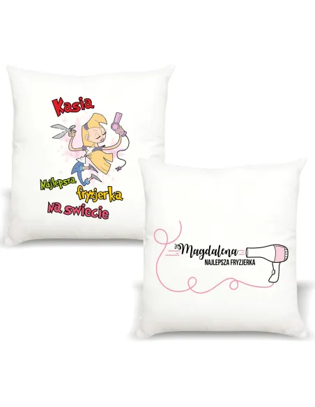 Poduszka Prezent Fryzjerki Najlepsza Fryzjerka z Nadrukiem