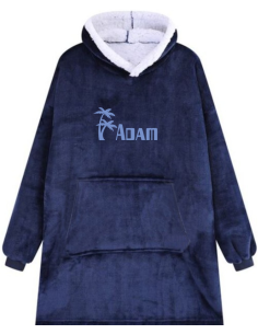 KOCOBLUZA BLUZA KOC OVERSIZE Z HAFTEM PREZENT świąteczny twoje imię napis