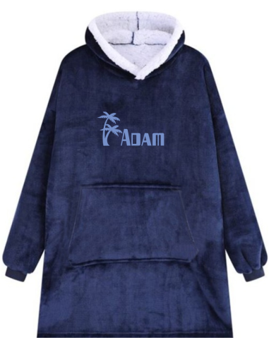 KOCOBLUZA BLUZA KOC OVERSIZE Z HAFTEM PREZENT świąteczny twoje imię napis