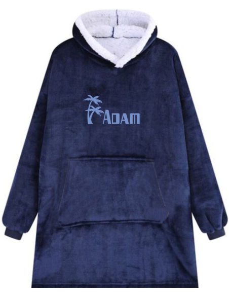 KOCOBLUZA BLUZA KOC OVERSIZE Z HAFTEM PREZENT świąteczny twoje imię napis