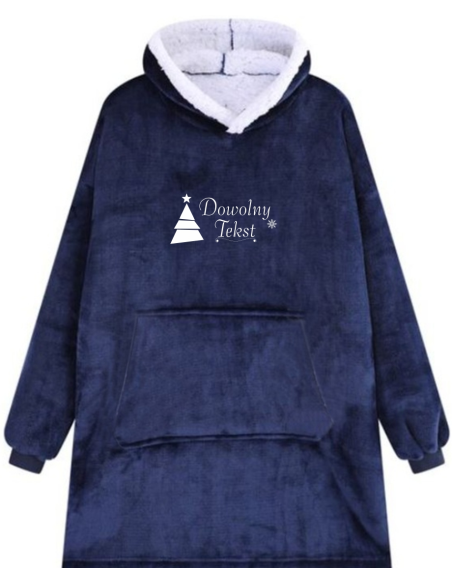 KOCOBLUZA BLUZA KOC OVERSIZE Z HAFTEM PREZENT personalizowany napis imię