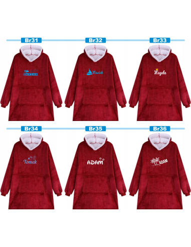 KOCOBLUZA BLUZA KOC 2w1 OVERSIZE Z HAFTEM PREZENT NA ŚWIĘTA dużo wzorów