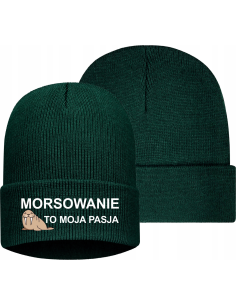 Czapka zimowa TWÓJ WŁASNY HAFT LOGO NAPIS GRAFIKA morsowanie to moja pasja