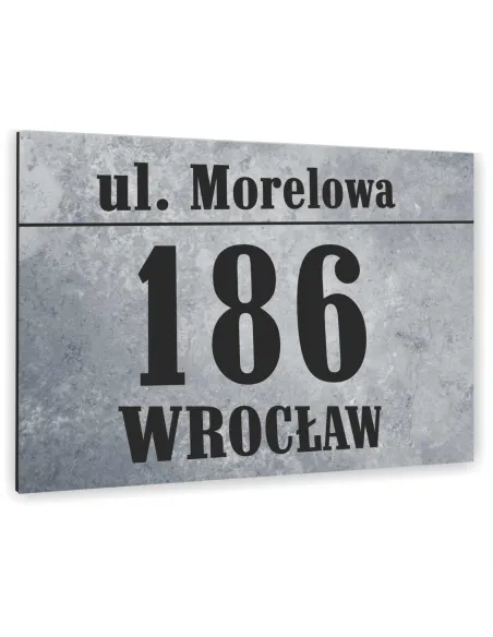 Tabliczka Adresowa Aluminiowa Kolorowe Nadruki 20x30 cm