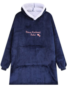 KOCOBLUZA BLUZA KOC OVERSIZE Z HAFTEM PREZENT personalizowany dla babci