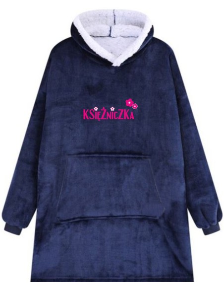 KOCOBLUZA BLUZA KOC OVERSIZE Z HAFTEM PREZENT personalizowany twój napis