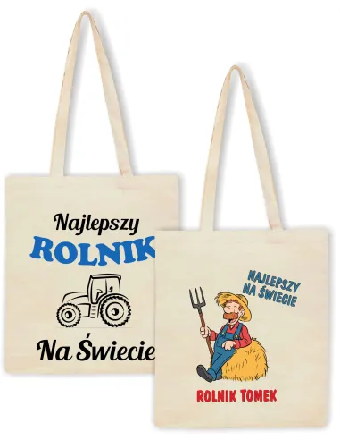 Eko Torba z Nadrukiem Prezent dla Rolnika Personalizowany