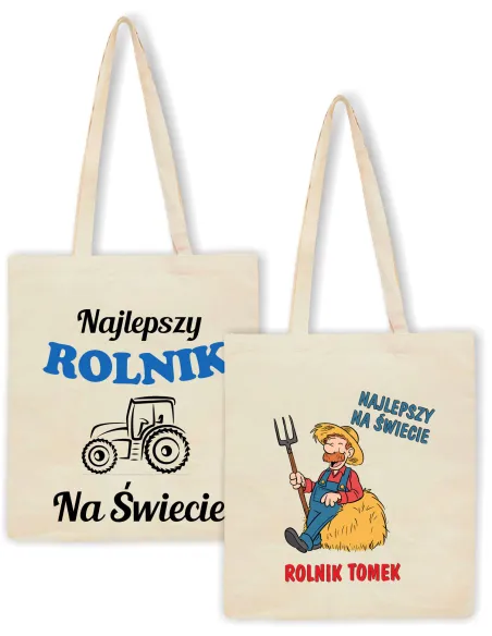 Eko Torba z Nadrukiem Prezent dla Rolnika Personalizowany