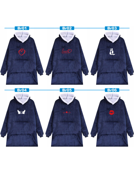 KOCOBLUZA BLUZA KOC OVERSIZE Z HAFTEM PREZENT personalizowany twój napis