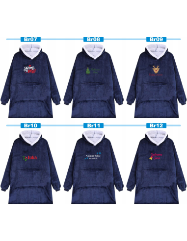 KOCOBLUZA BLUZA KOC OVERSIZE Z HAFTEM PREZENT personalizowany napis tekst