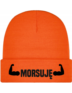 Czapka zimowa TWÓJ WŁASNY HAFT LOGO NAPIS GRAFIKA MORSUJĘ PREZENT DLA MORSA