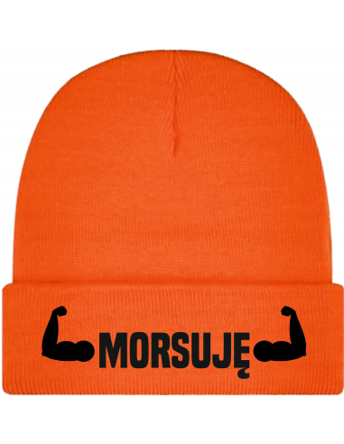 Czapka zimowa TWÓJ WŁASNY HAFT LOGO NAPIS GRAFIKA MORSUJĘ PREZENT DLA MORSA