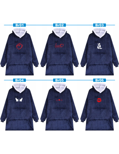 KOCOBLUZA BLUZA KOC OVERSIZE Z HAFTEM PREZENT personalizowany imię tekst
