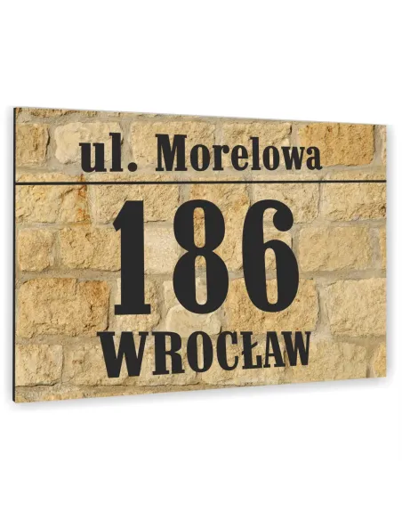 Tabliczka 20x30 cm Adresowa Numer Domu Szyld Aluminium