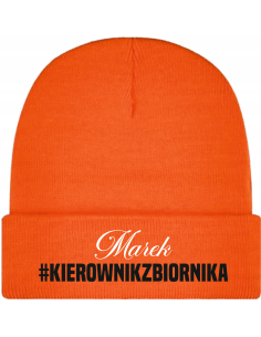Czapka zimowa TWÓJ WŁASNY HAFT IMIĘ NAPIS kierownik zbiornika DLA MORSA