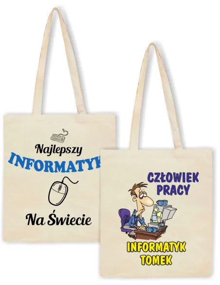 Eko Torba Nadrukiem Prezent Informatyka Personalizowany