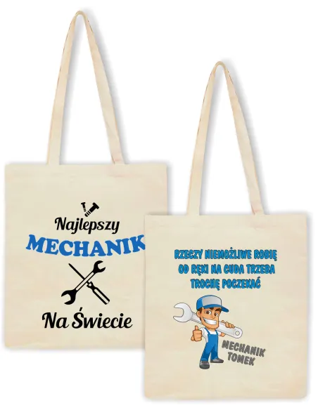 Eko Torba Nadrukiem Prezent Mechanika Personalizowany