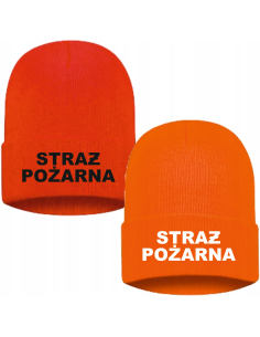 Czapka zimowa strażacka STRAŻ POŻARNA PSP OSP twój haft napis