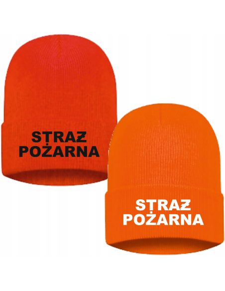 Czapka zimowa strażacka STRAŻ POŻARNA PSP OSP twój haft napis