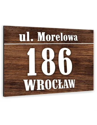 Tabliczka 30x20 Adresowa Kolorow Nadruki Numer Domu