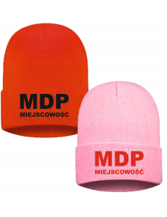 Czapka zimowa strażacka STRAŻ POŻARNA MDP twój haft napis tekst