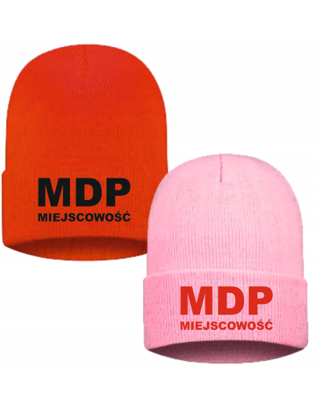 Czapka zimowa strażacka STRAŻ POŻARNA MDP twój haft napis tekst