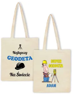 Eko Torba z Nadrukiem Prezent dla Geodety Personalizowany