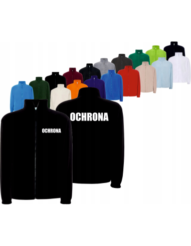 BLUZA POLAR MĘSKI OCHRONA DLA OCHRONIARZA HAFT LOGO CZARNA