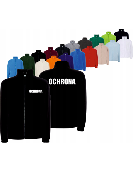 BLUZA POLAR MĘSKI OCHRONA DLA OCHRONIARZA HAFT LOGO CZARNA
