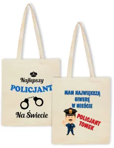 Eko Torba Nadrukiem Prezent Policjanta Personalizowany