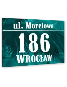 Tabliczka 20x30cm Numer Budynek Dom Aluminium Kolorowymi