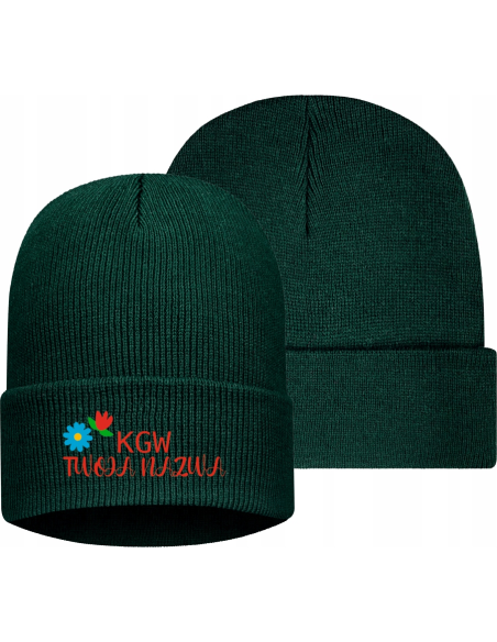 Czapka zimowa twój haft logo napis tekst KGW koło gospodyń wiejskich 10 szt